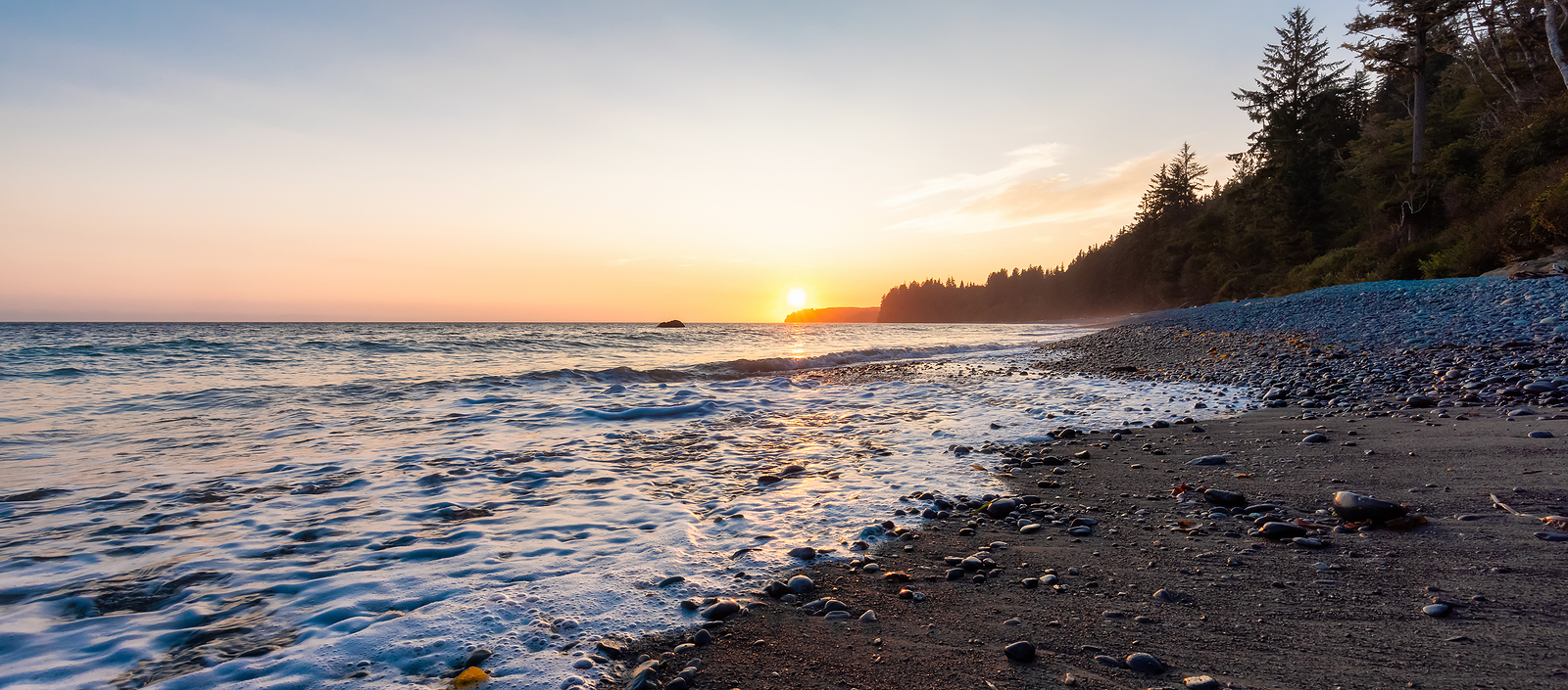 Sunset on the beach